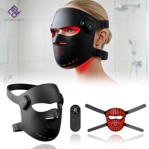 EYCO 126 LED Silicone LED Face Mask Red Light Therapy Mask 415/590/630/850nm Rechargeable Wireless Anti-Aging Skincare Device