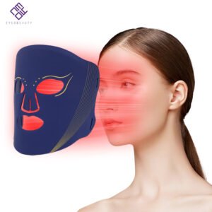 Eycobeauty Red Light Therapy Mask for Face, LED Face Mask Light Therapy with Rechargeable Remote, Blue & Near-Infrared Red Light (NIR) for Acne, Wrinkles, Home & Travel Skincare Device, Gift for Women and Man