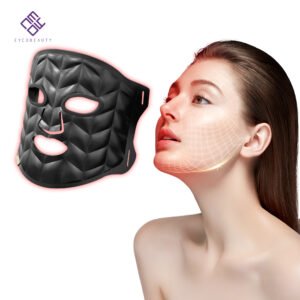 Eycobeauty Red Light Therapy Face Mask - LED Light Therapy Mask with 3 Colors for Face and Neck - Portable Skin Care Device for at-Home Facials