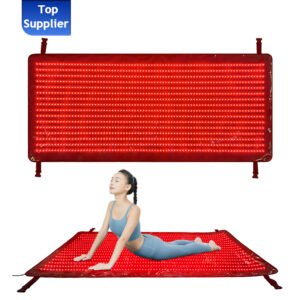 Eycobeauty Red Light Therapy Mat for Body, Red Light Therapy Blanket Red Near Infrared 660nm 850nm Full Body Pad, 2580LEDs Infrared Light Therapy for Body for Pain Relief, Improved Sleep